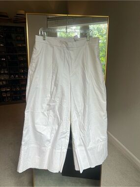 Banana Republic White Linen-Blend Pants